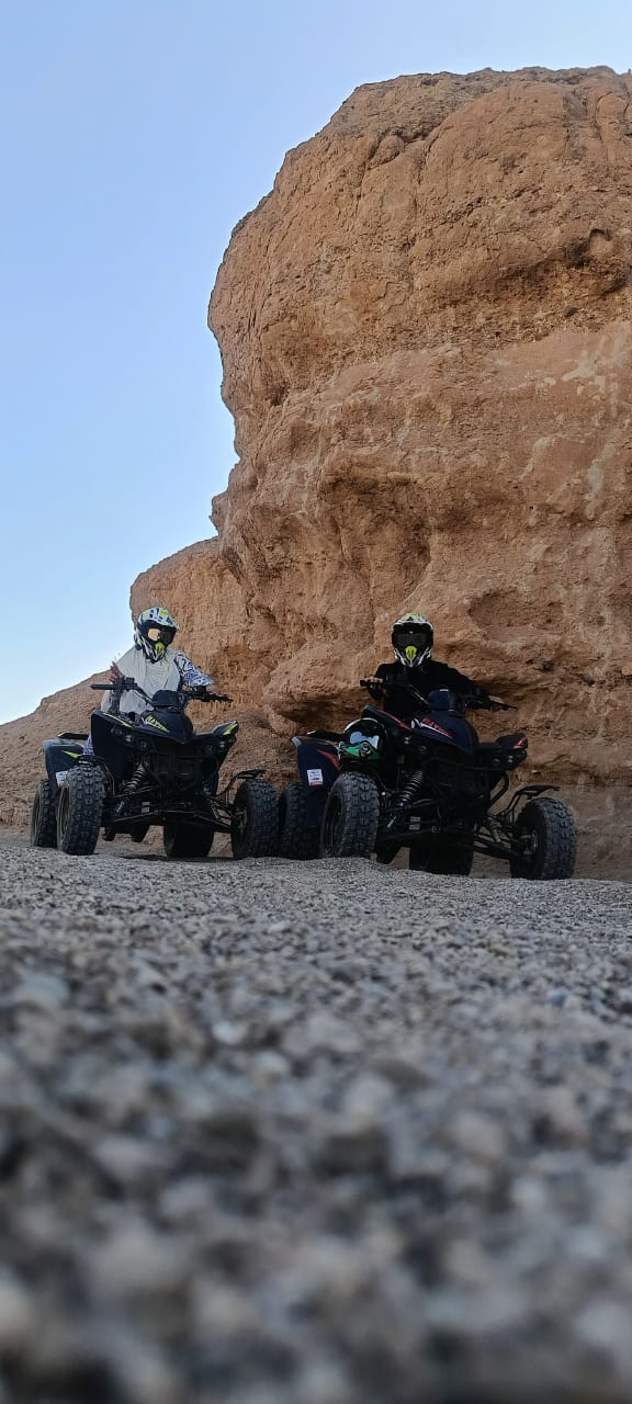 Quad adventure on off-road tracks in the Agafay desert