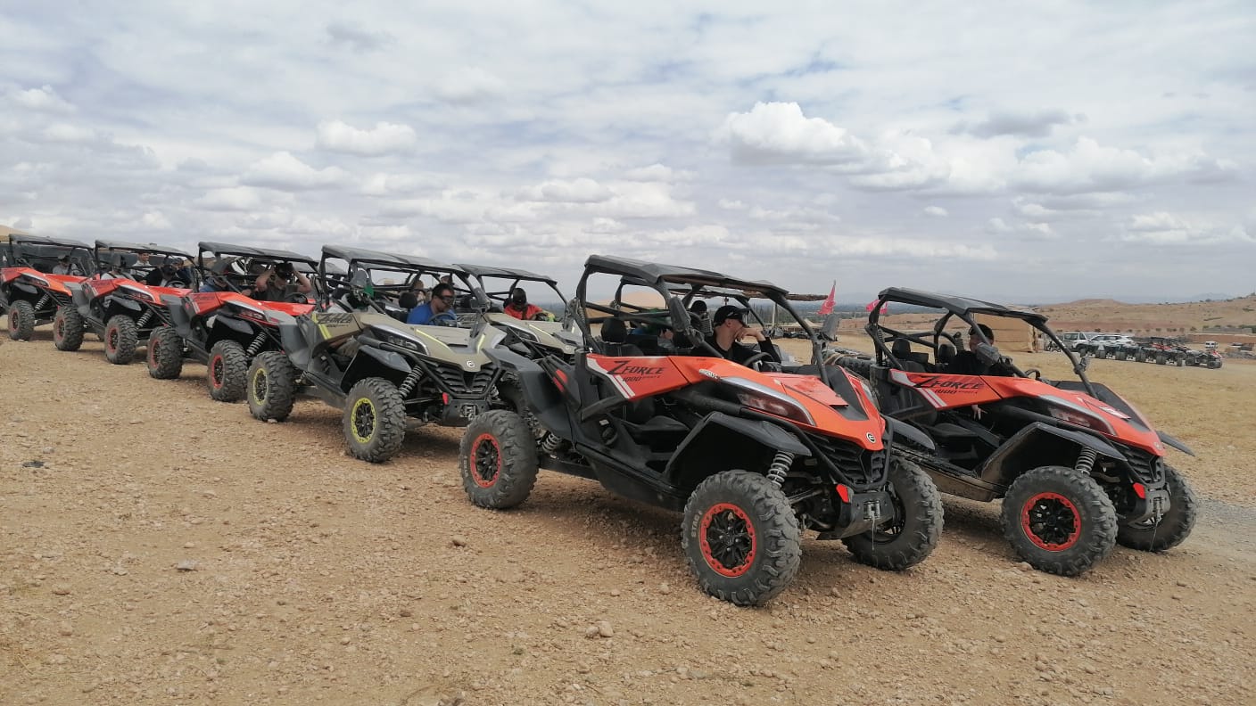 Buggy raid through Atlas Mountain landscapes near Marrakech